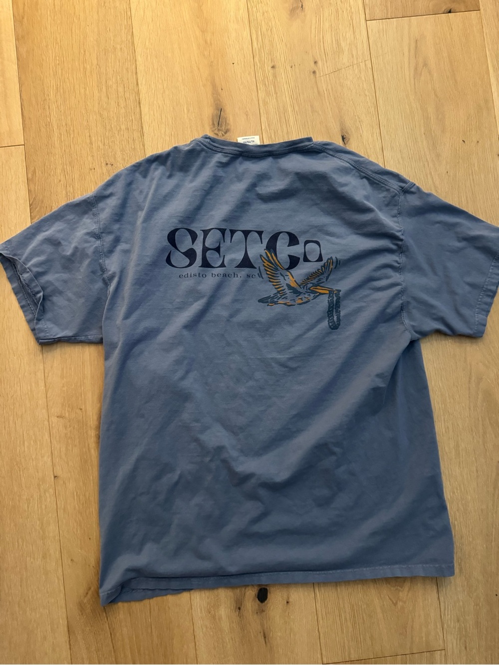 Edisto Beach SetCo Blue Graphic Tee with Gull Design